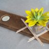 plateau-planche-bougie-bougeoir-fleur-table-décoration-cadeau-bois-personnalisé-artisanal