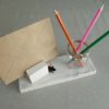 support-pot-crayons-bureau-cadeau-maitresse-fin-d'année-message-bois-personnalisé-artisanal