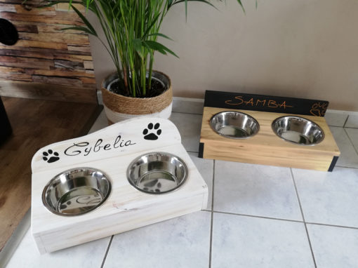 support-porte-gamelle-chien-chat-animaux-bois-personnalisé-artisanal