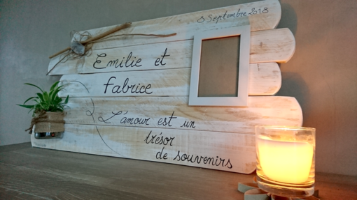 Tableau-cadre-message-citation-mariage-photo-cadeau-bois-personnalisé-artisanal