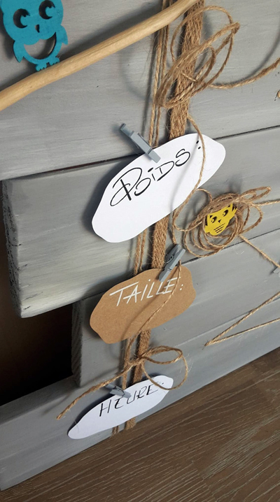 tableau-bois-cadeau-naissance-bébé-personnalisé-décoration-chambre-artisanal-pele-mele-photo