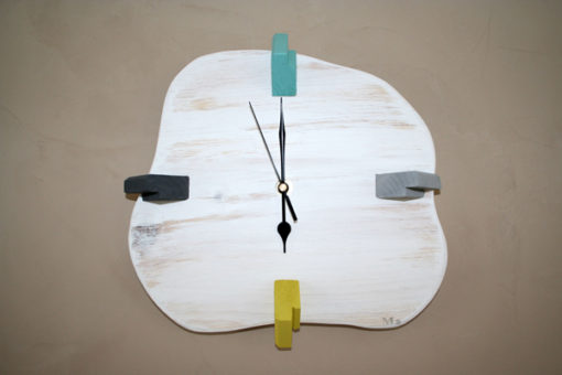 horloge-murale-bois-décoration-personnalisé-artisanal-pendule