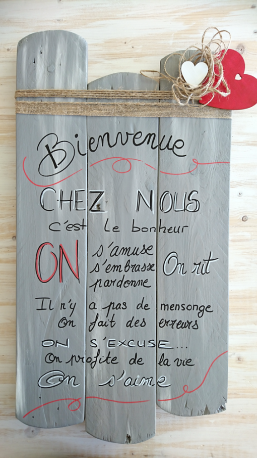 tableau-message-citation-décoration-bois-cadeau-personnalisé-artisanal-bienvenue