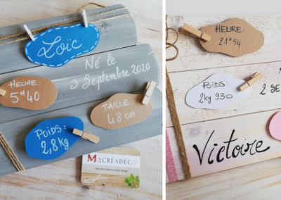 tableau-bois-cadeau-naissance-bébé-personnalisé-décoration-chambre-artisanal