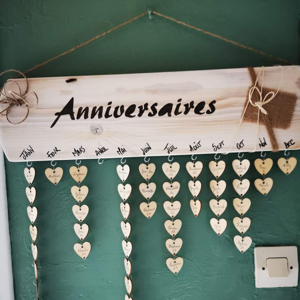 calendrier des anniversaires perpétuel