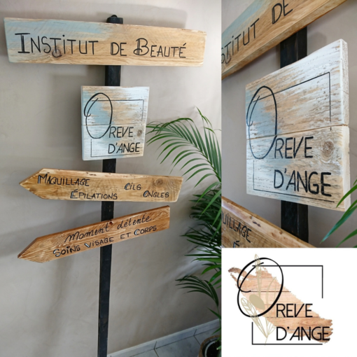 panneau-directionnel-flèche-direction-évènement-bois-interieur-extérieur-personnalisé-artisanal-mariage-commerce