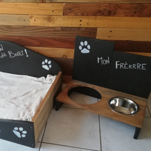 support-porte-gamelle-chien-chat-animaux-bois-personnalisé-artisanal