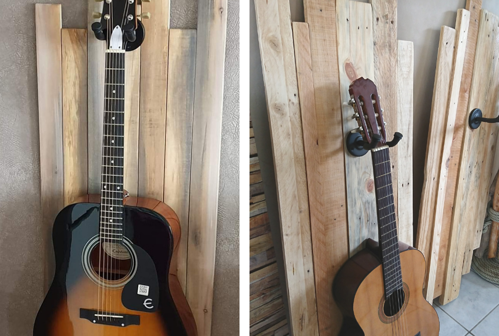 Support Guitare Mural