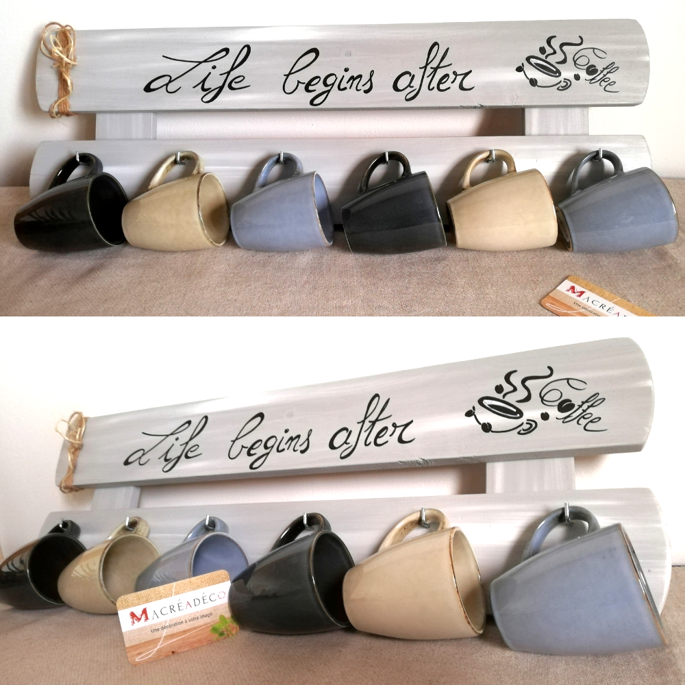 support-tasses-gris-citation-bois-deco-cuisine-café-thé (1) présentoir-support-rangement-tasses-mugs-murale-cuisine-café-bois-personnalisé-artisanal