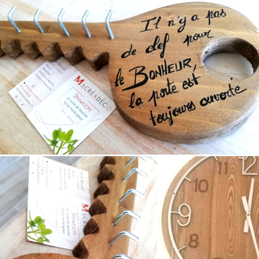 support-clé-clef-accroche-mural-bois-personnalisé-artisanale