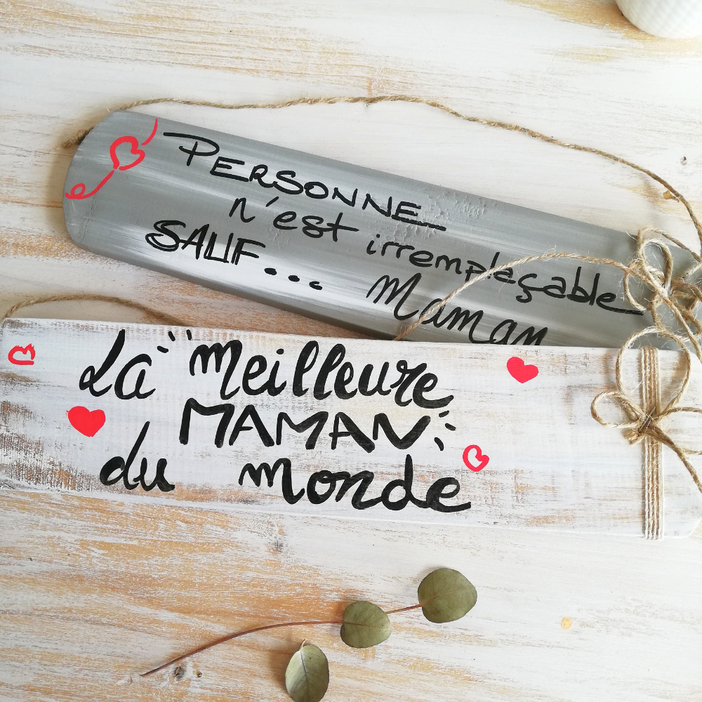 pancarte-plaque-cadeau-bois-maman-personnalisé-artisanal-citation pancarte-plaque-cadeau-bois-maman-personnalisé-artisanal-citation
