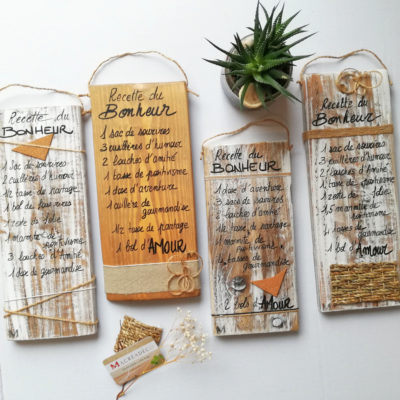 pancarte-plaque-décoration-recette-bonheur-maison-cadeau-bois-personnalisé-artisanal