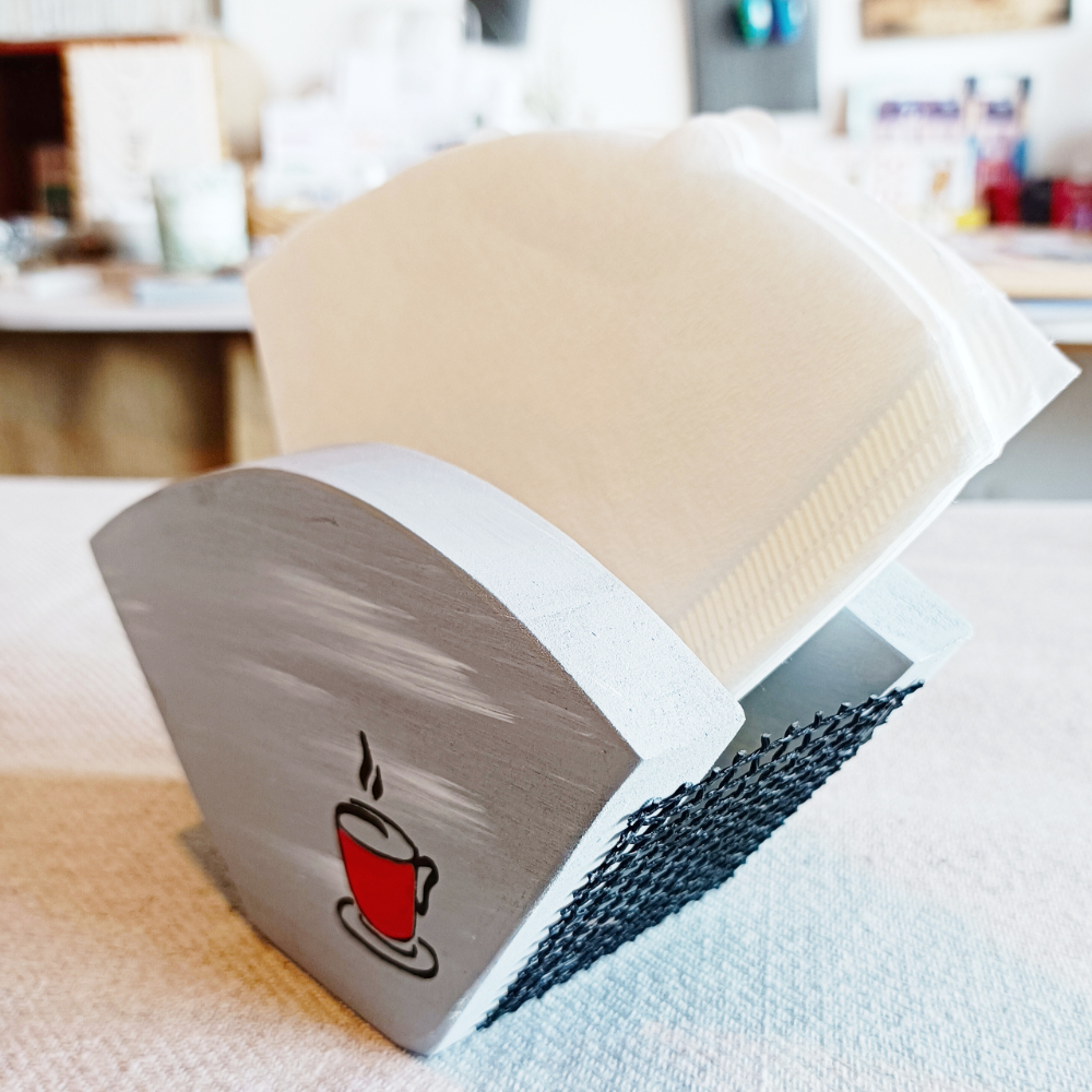 Porte-Filtres à Café En Bois De Bambou - Support Papier Filtre Expresso - Design Élégant