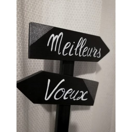 panneau-directionnel-flèche-direction-évènement-bois-interieur-extérieur-personnalisé-artisanal-mariage-commerce-meilleurs-voeux