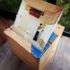 boite-rangement-vinyle-disque-roulette-personnalisé-bois-artisanal-cadeau