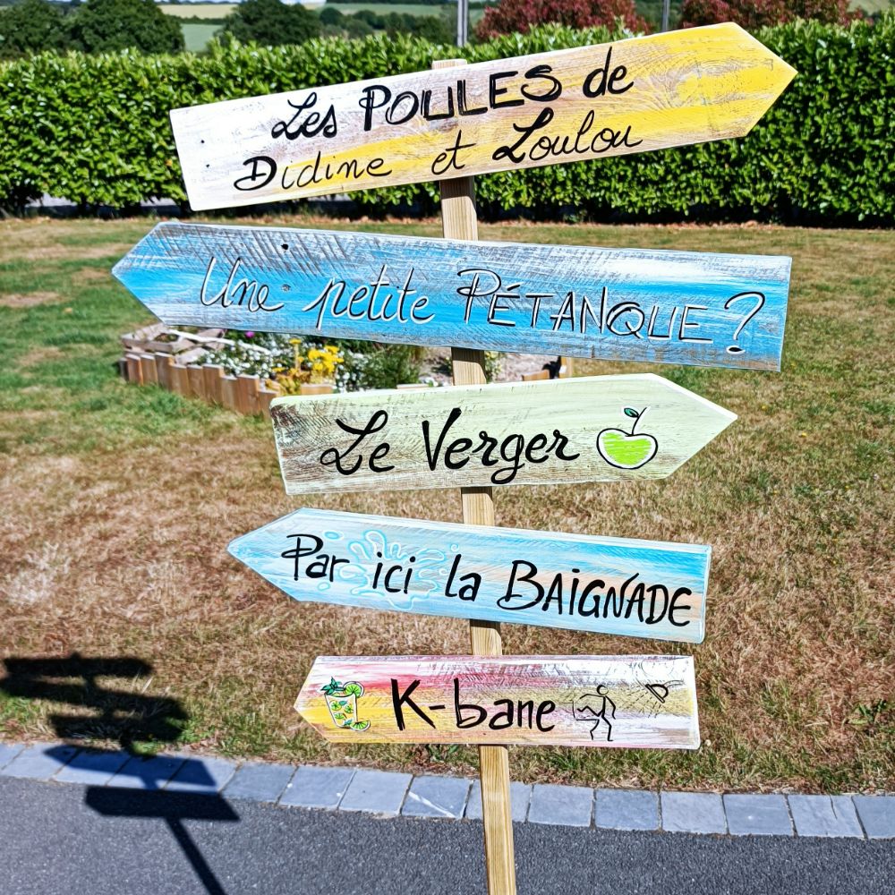 Panneaux Flèches De Jardin Vierges - Lot De 3 Avec Piquets - 43x15 Cm - Blanc - Pour événements Extérieurs
