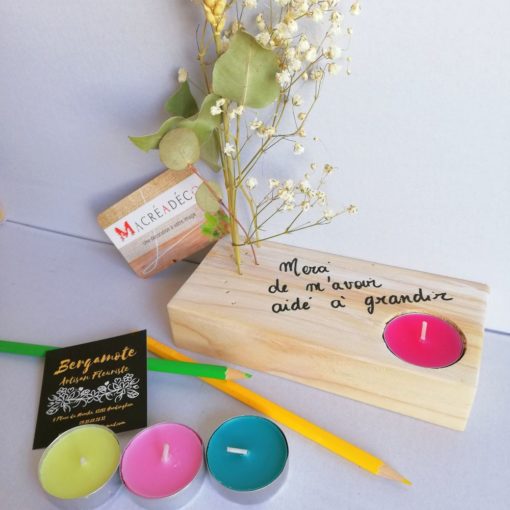 soliflore-fleur-cadeau-fin dannee-bois-personnalisé-artisanal-maitre-maitresse