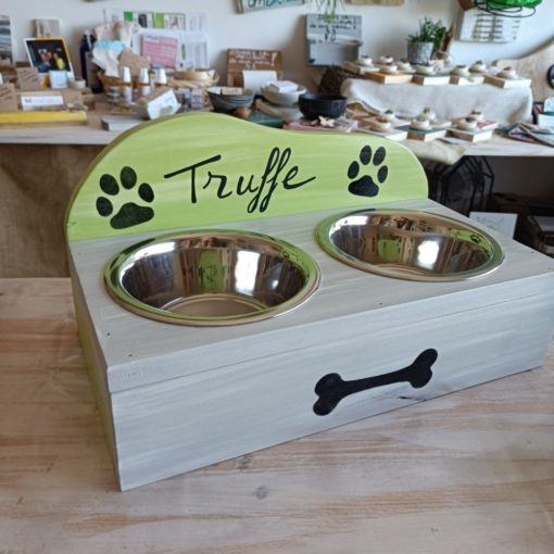 support-porte-gamelle-chien-chat-animaux-bois-personnalisé-artisanal