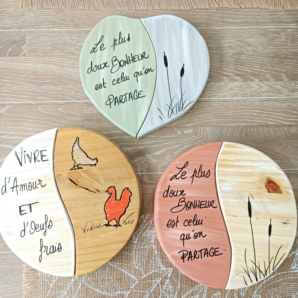 dessous-sous-plat-bois-décoration-table-personnalisé-artisanal-cadeau dessous-sous-plat-bois-décoration-table-personnalisé-artisanal-cadeau