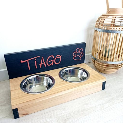support-porte-gamelle-chien-chat-animaux-bois-personnalisé-artisanal