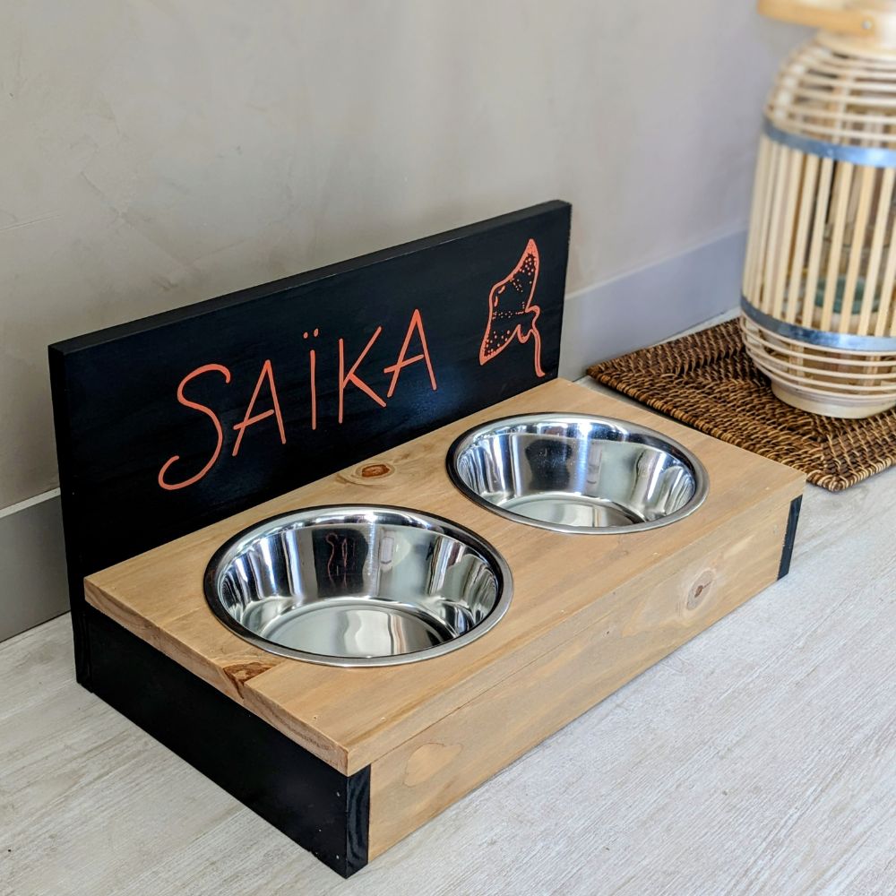 support-porte-gamelle-chien-chat-animaux-bois-personnalisé-artisanal