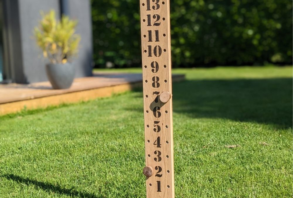Compteur de points pétanque bois – Marqueur extérieur personnalisé