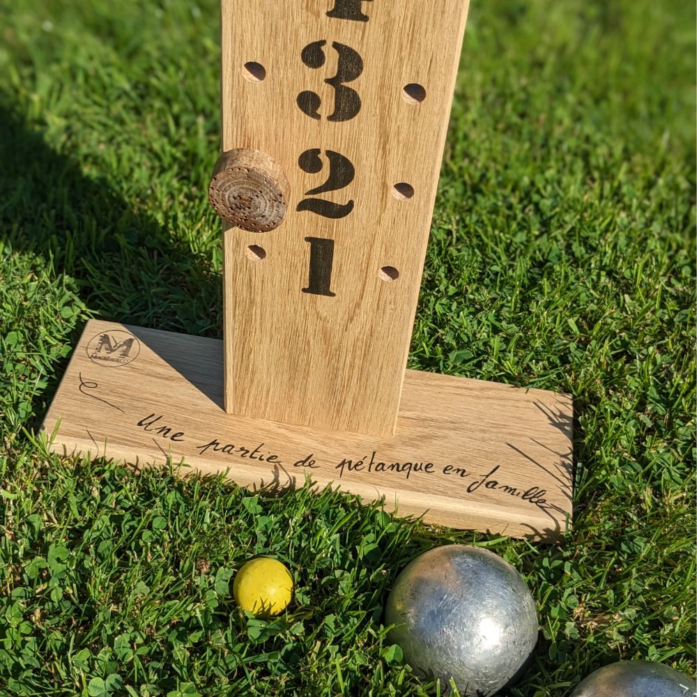 Compteur De Points Pétanque Mural – PVC 250mm – Pour 2 équipes – Marque TSME (Neuf, France)