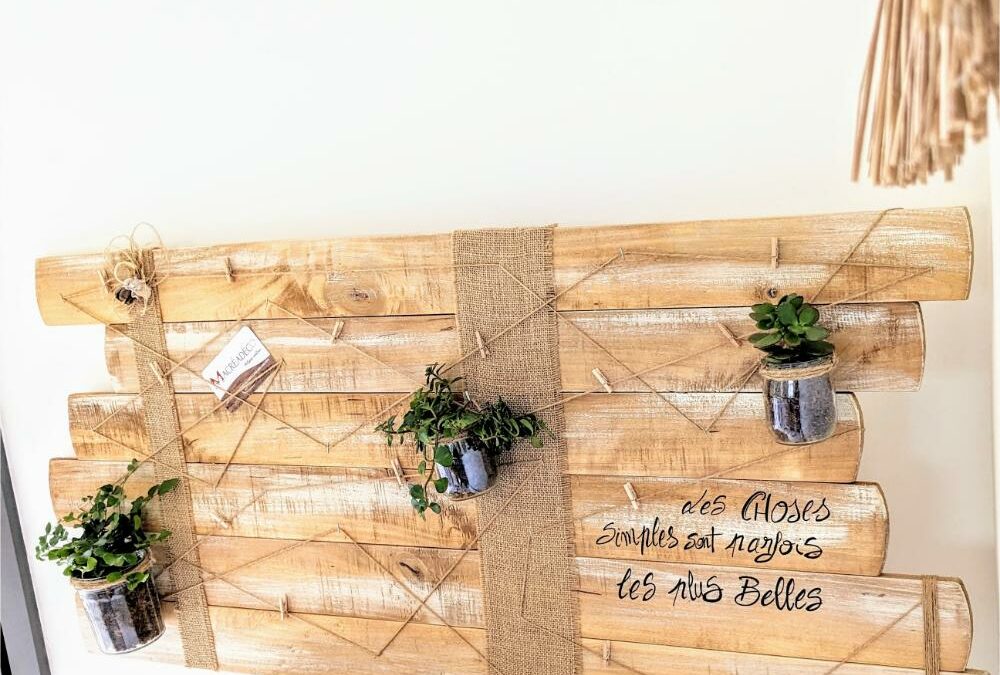 Pêle-mêle 15 photos avec plantes – Cadre mural à épingles personnalisé