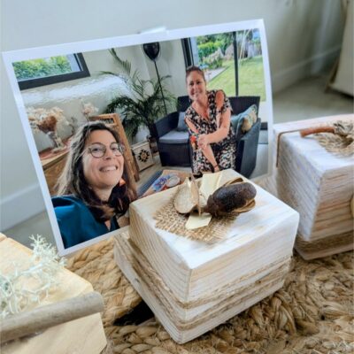 Présentoirs & Cubes Photos en Bois