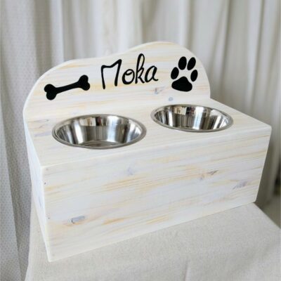 support-porte-gamelle-grand-chien-chat-animaux-bois-personnalisé-artisanal