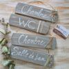 Panneaux en bois pour pièces : chambre, WC, salle de bain.